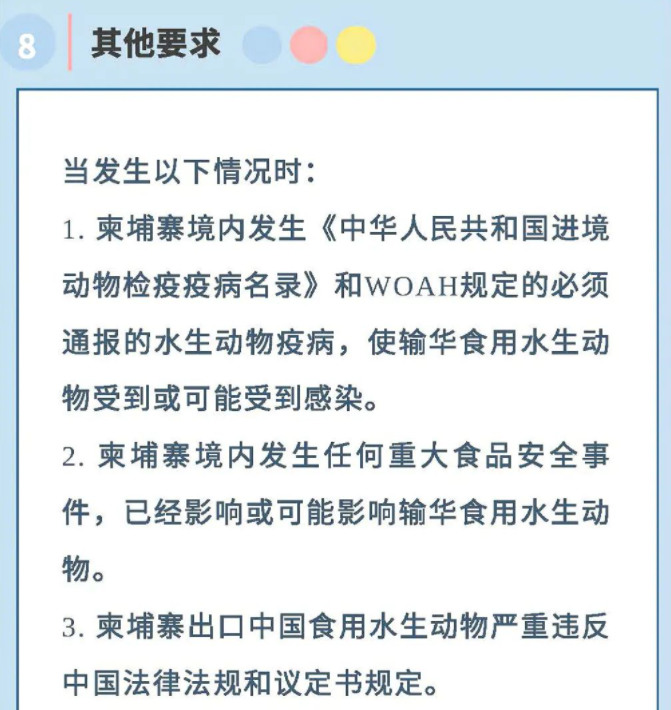 政策解读丨海关总署关于进口柬埔寨食用水生动物检疫和卫生要求的公告(图13)